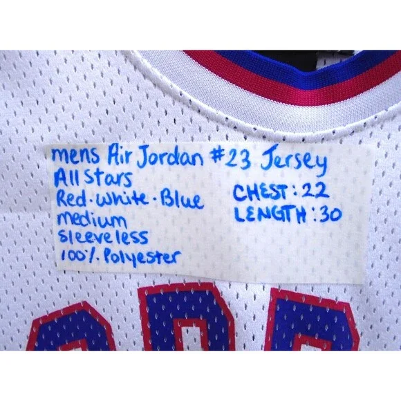 Nike Air Jordan #23 Jumpman Stars Basketball Mens Jersey (MED) & Shorts( Large) - Picture 9 of 15
